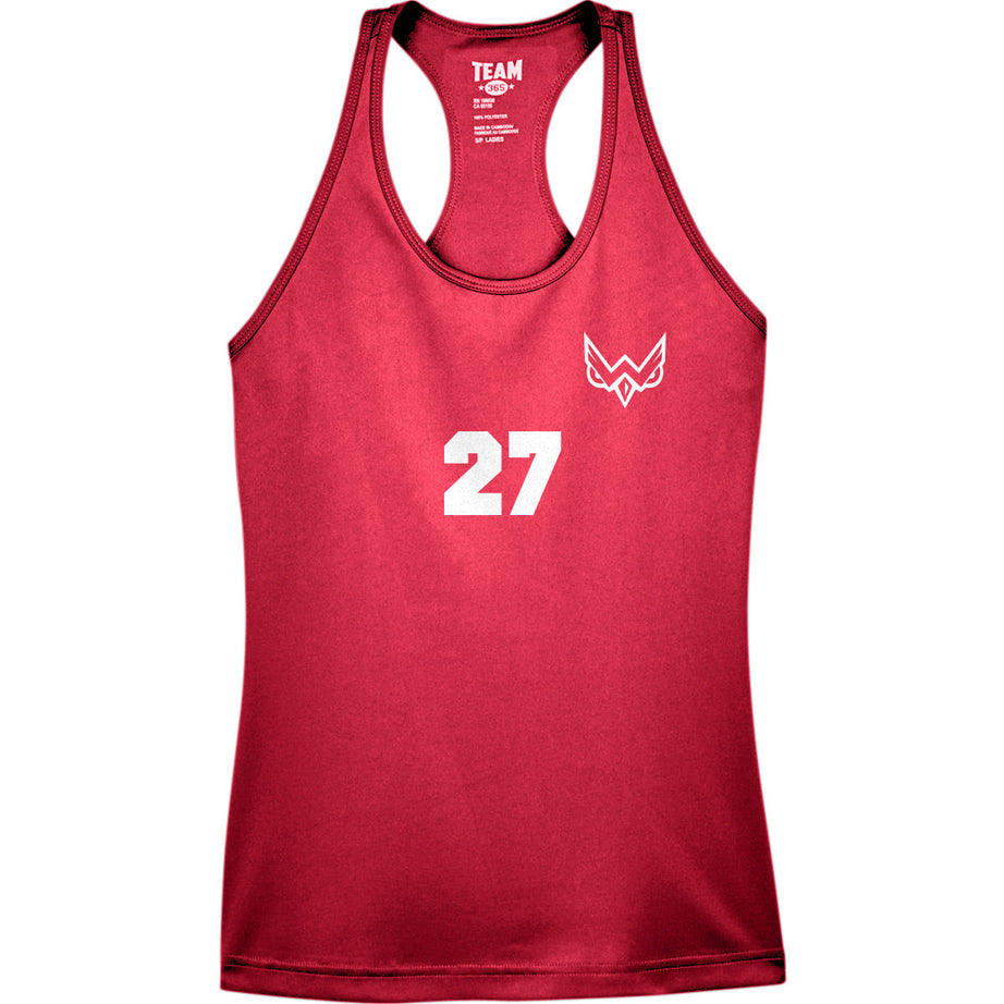 Girls Beach Volleyball Racerback Tank